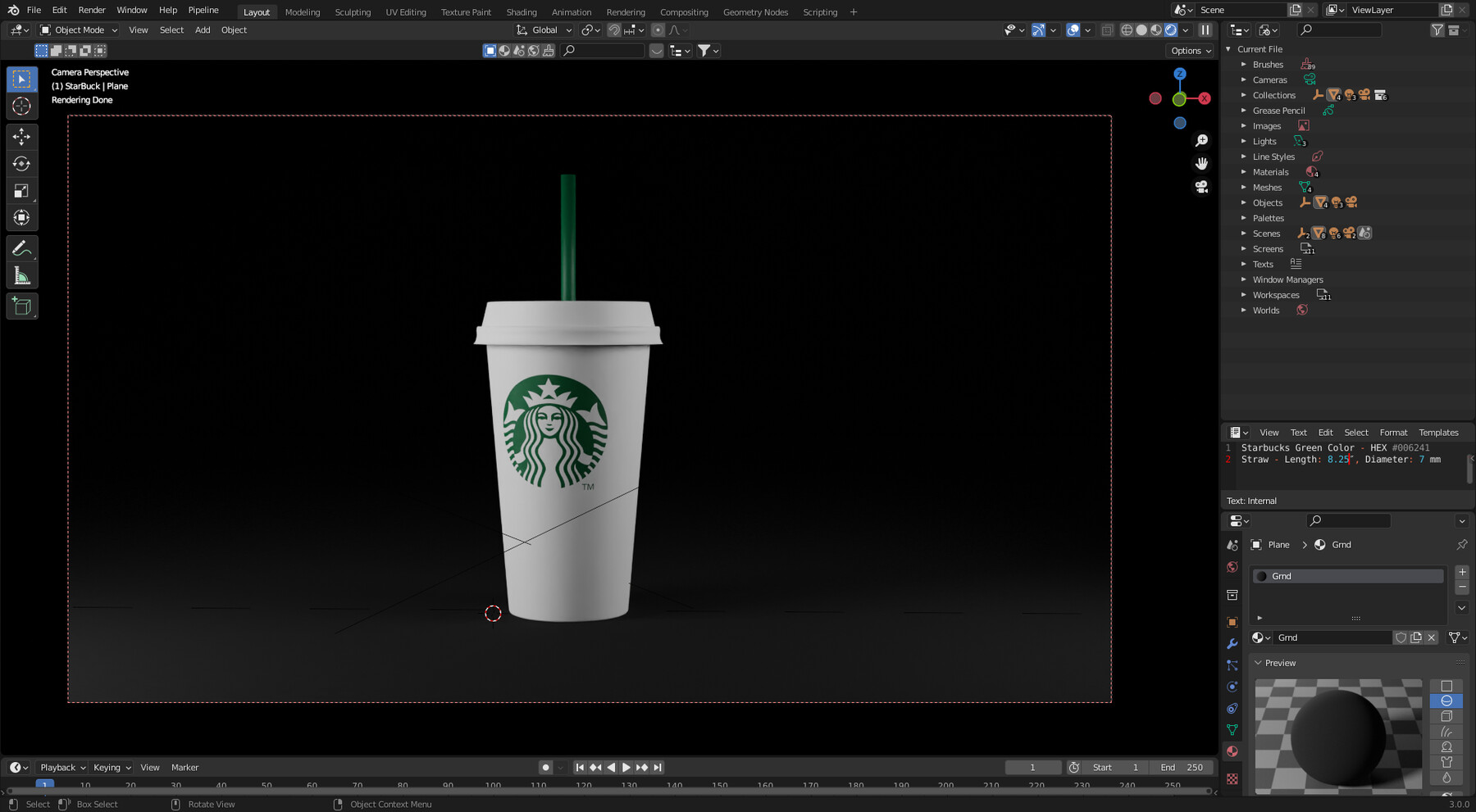 ArtStation - Starbucks Coffee Cup | Game Assets