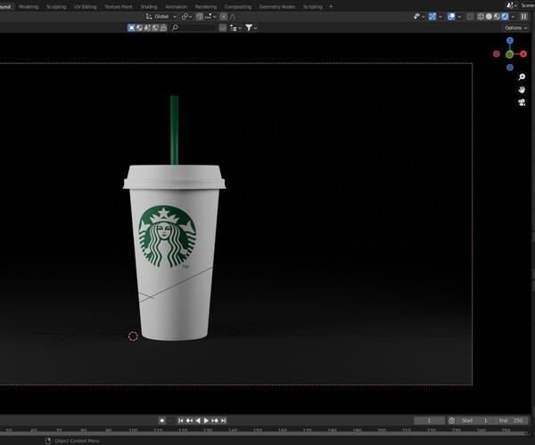 Starbucks Coffee cup 250 ml | 3D Print Model