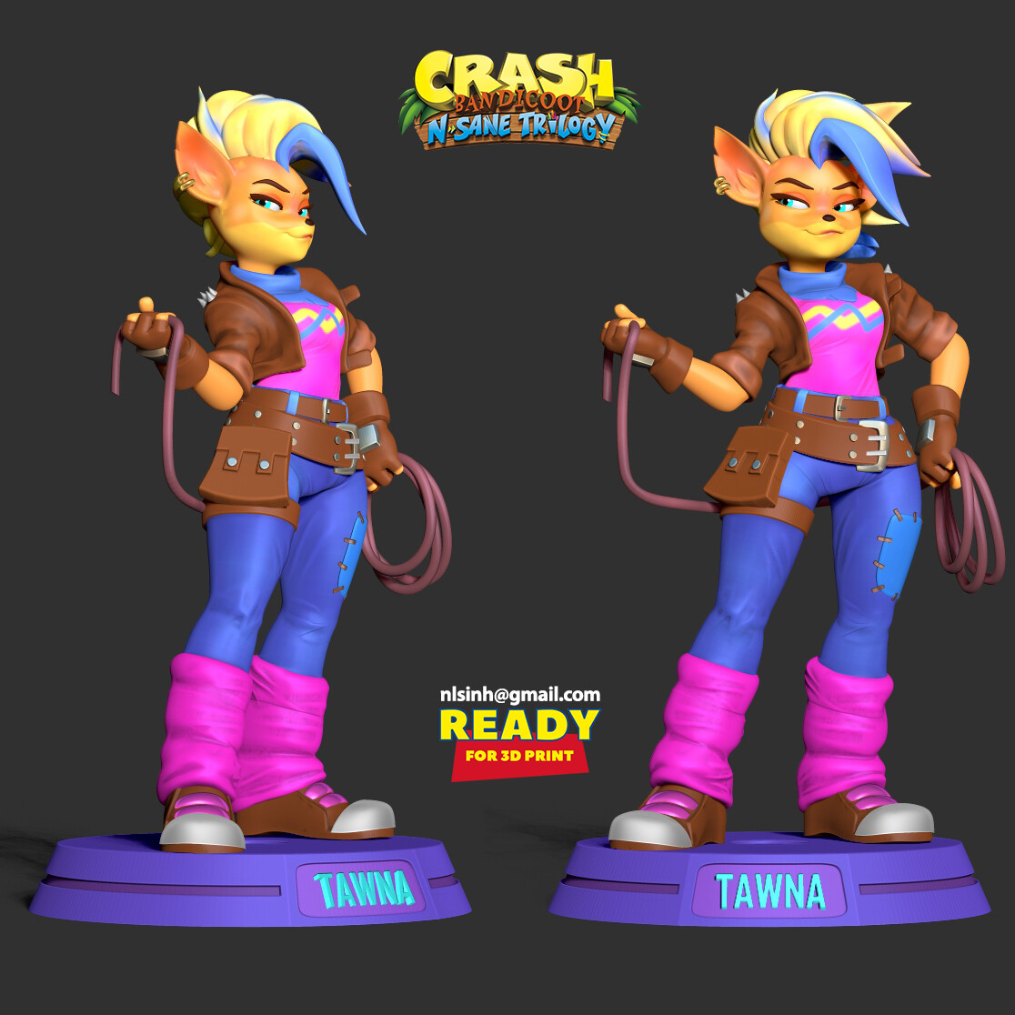 Artstation Tawna Crash Bandicoot Fanart Resources