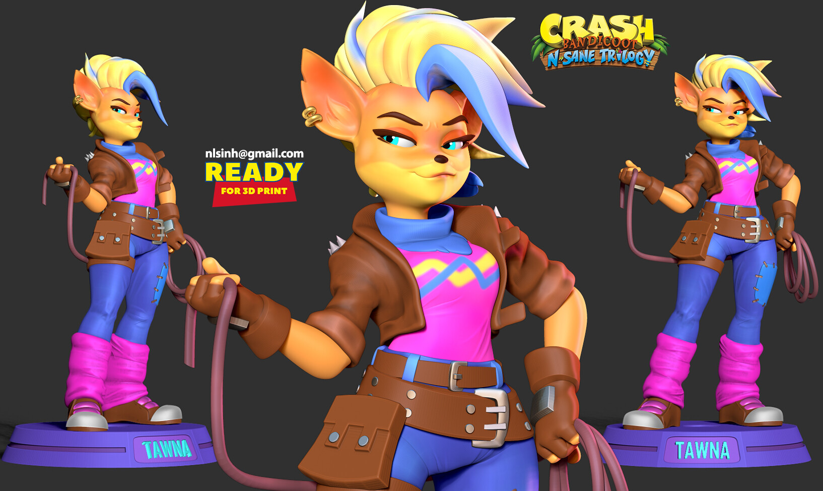 Sinh Nguyen - Tawna - Crash Bandicoot Fanart