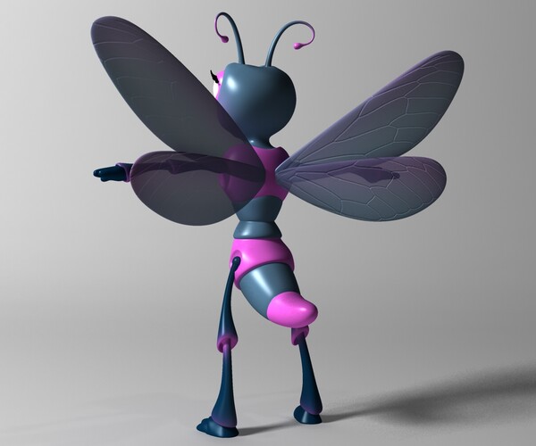 ArtStation - Cartoon Dragonfly RIGGED | Resources