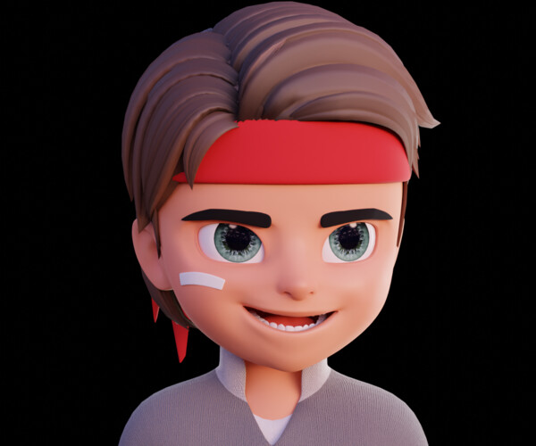 ArtStation - Cartoon Boy Disney Style- Fully Rigged | Game Assets