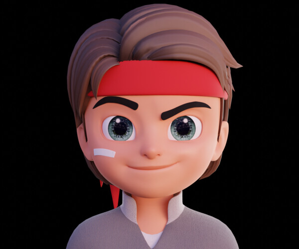 ArtStation - Cartoon Boy Disney Style- Fully Rigged | Game Assets