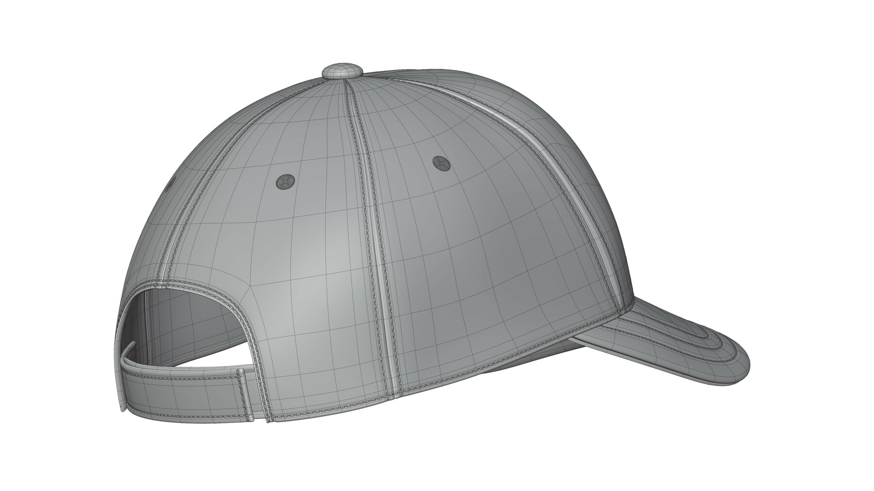 Baseball cap 3d Modeling. Cap 3d model.