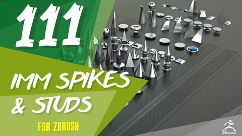 111 IMM Spikes and Studs for ZBrush