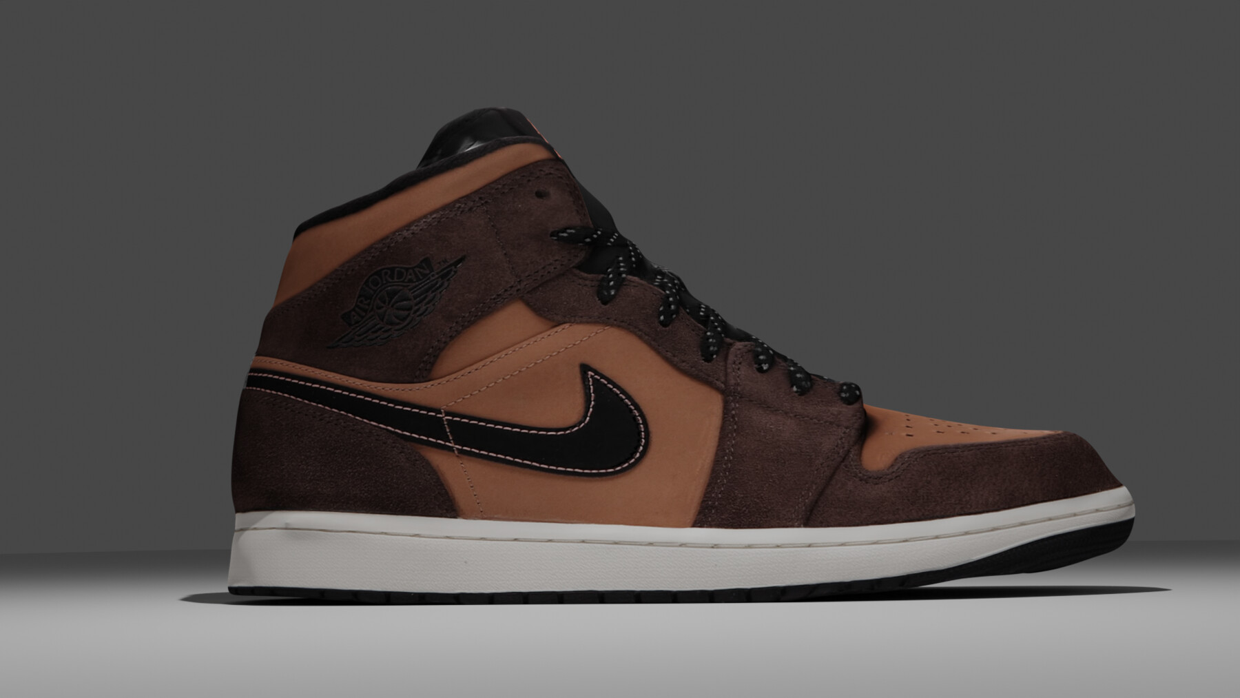 ArtStation Jordan 1 Mid SE Dark Chocolate Game Assets