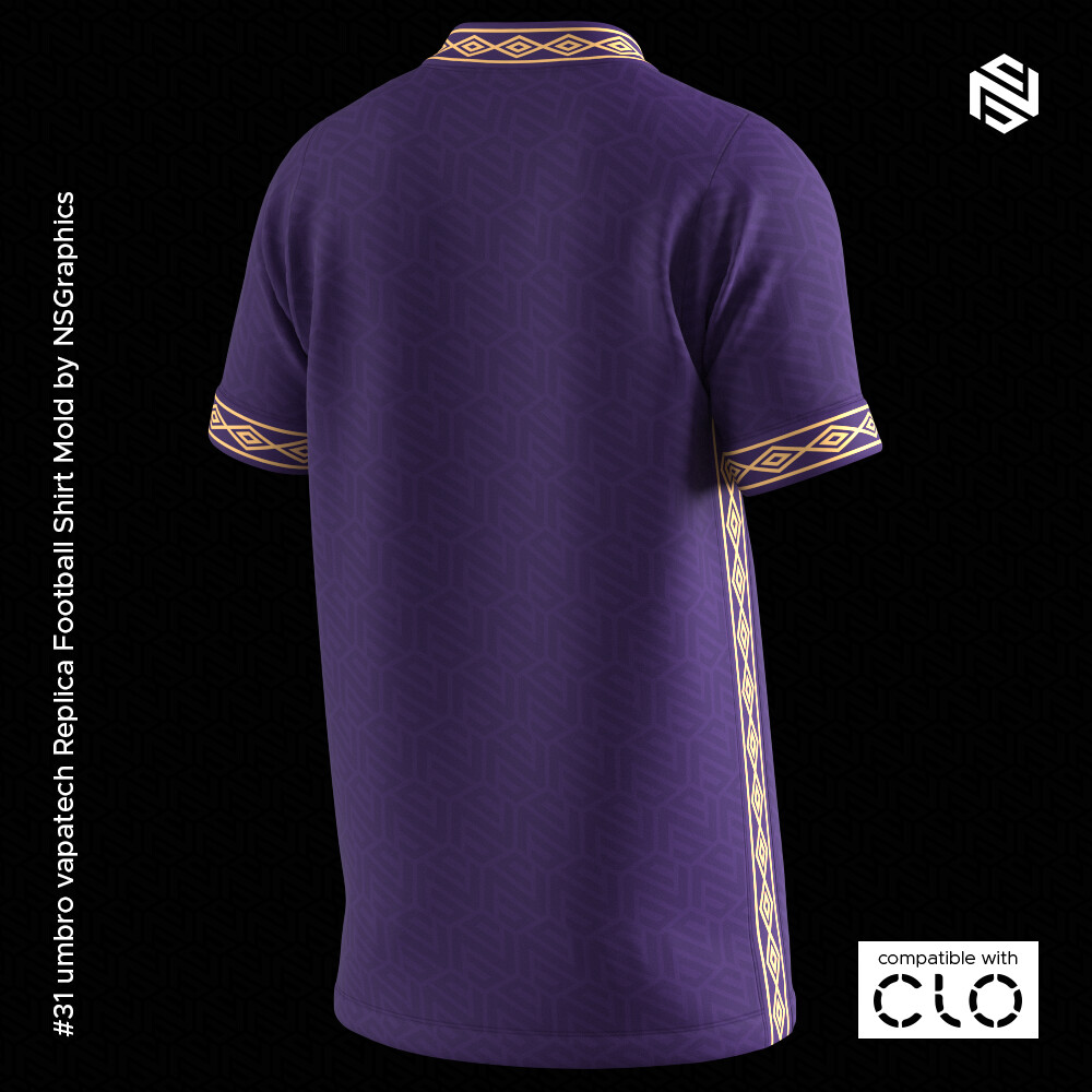 ArtStation - Hummel Football Shirt for CLO3D & Marvelous Designer