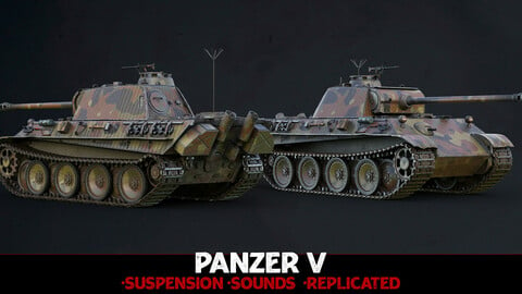 WW2 Tank - Panzer V - Advanced Tank Blueprint [UE4]