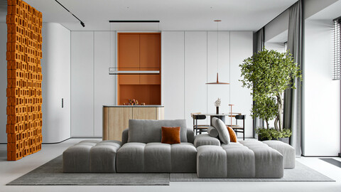 Orange Livigroom