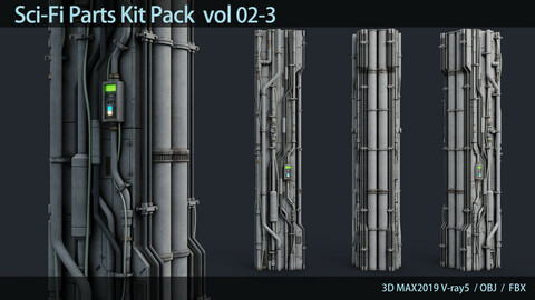 Sci-Fi Parts Kit Pack vol 02-3