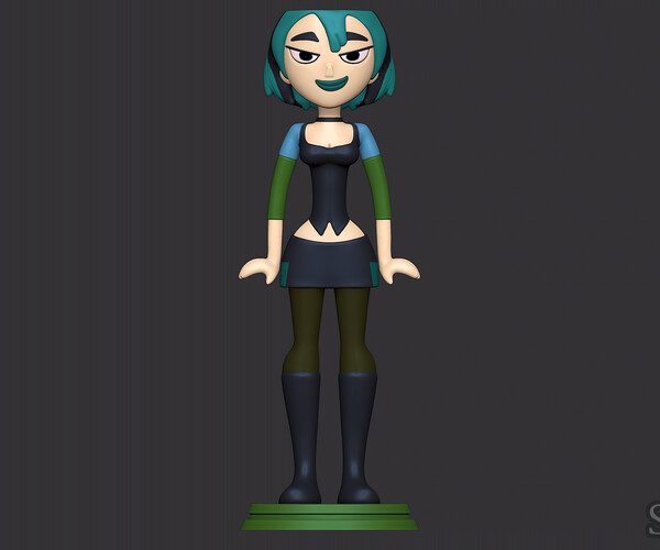 ArtStation - Gwen - Total Drama 3D print model | Resources