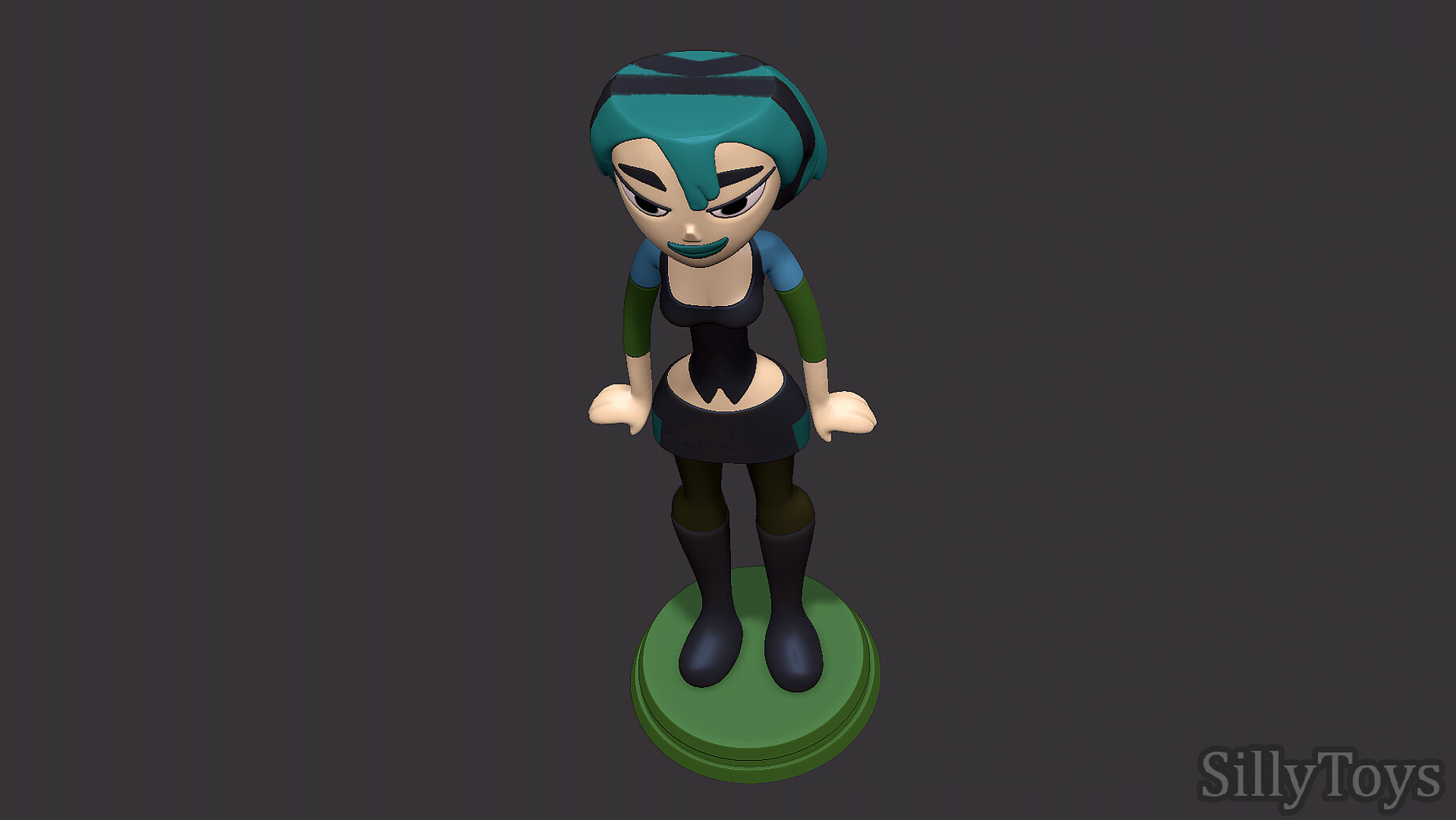 Gwen Total drama island 3D model 3D printable