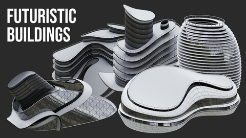 Futuristic Buildings / Kitbash