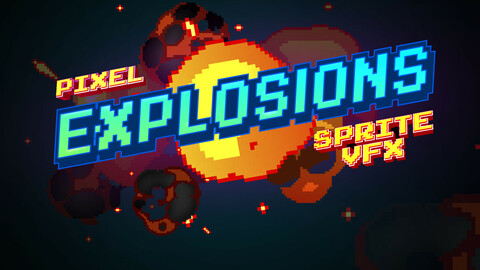 Pixel explosions sprite effects pack