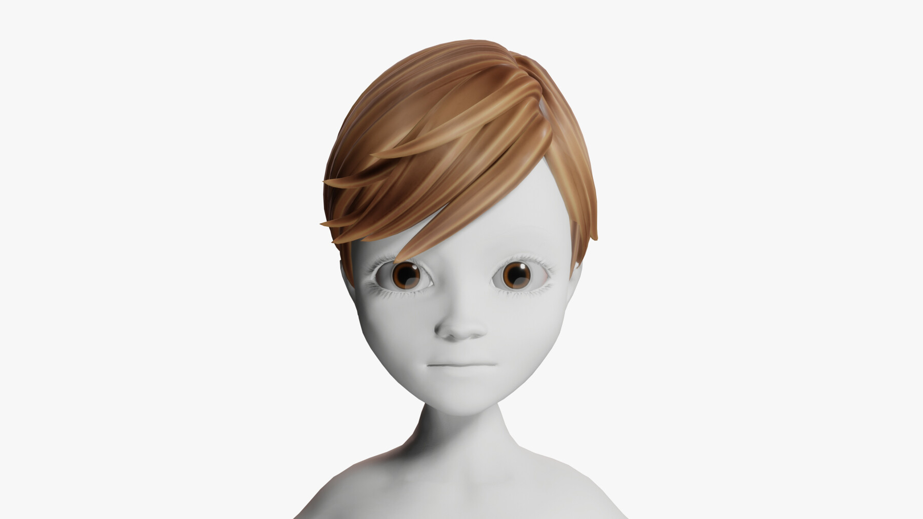 ArtStation - 3D Stylized cartoon hair 2 style for Man | Resources