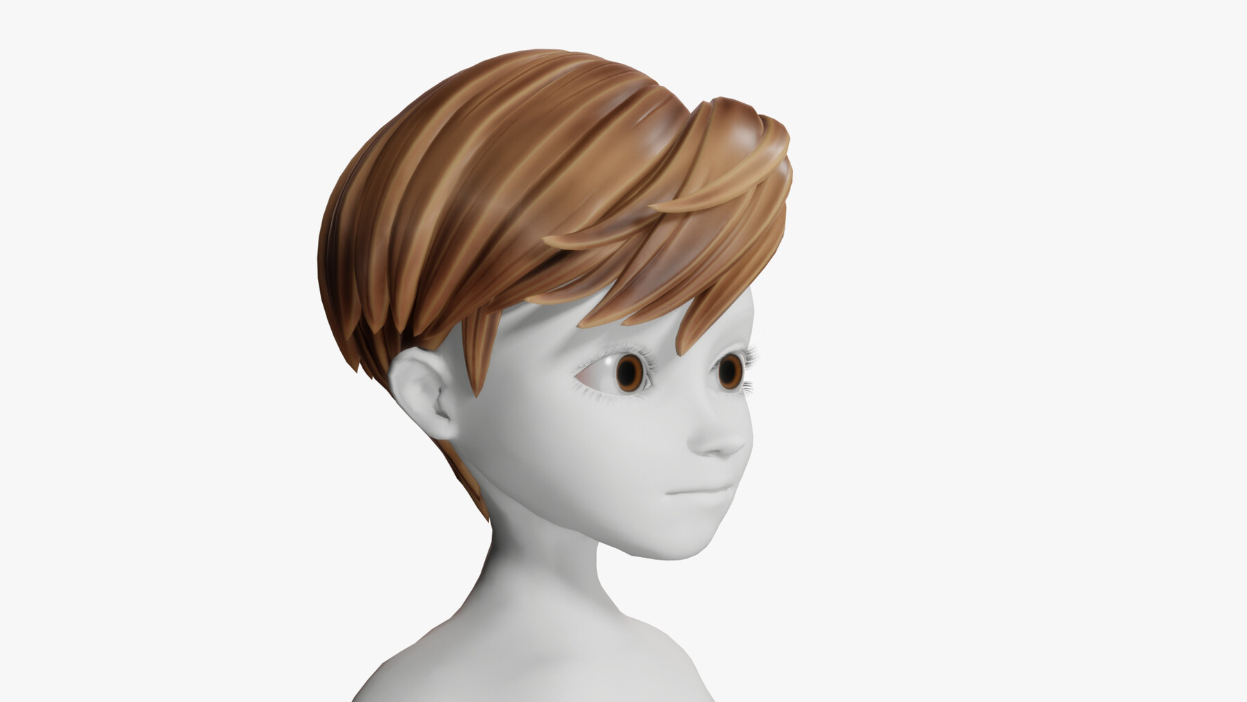 ArtStation - 3D Stylized cartoon hair 2 style for Man | Resources