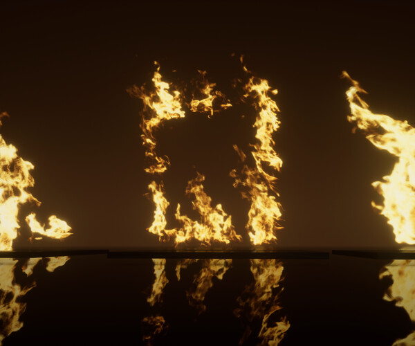 ArtStation Realistic Fire Effects Pack Game Assets