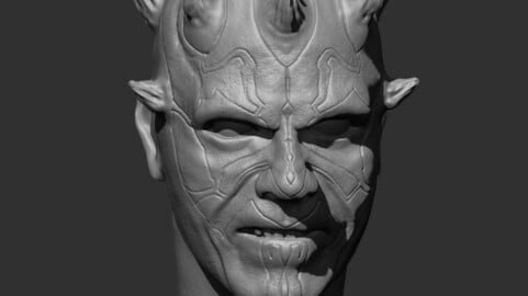 Darth maul head (siege of mandalore) READ NOTES FOR SCALING