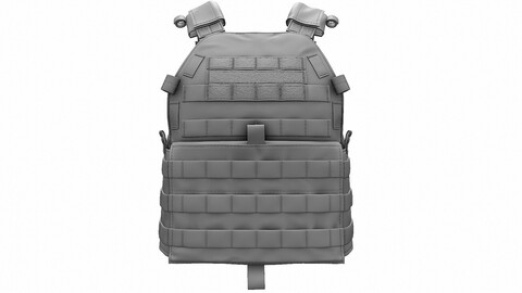 Military Bulletproof Plate Carrier Vest LBT 6094 High Poly 3d model (ZTL/OBJ)