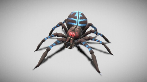 Dungeon Fantasy Monster - Blue Web Spider