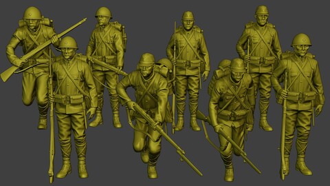 Japanese soldiers ww2 J1 Pack1