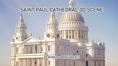 Saint Paul Cathedral 3D Scene + Modular Kit