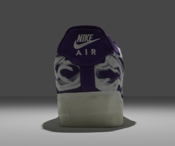 nike air force 1 low purple skeleton