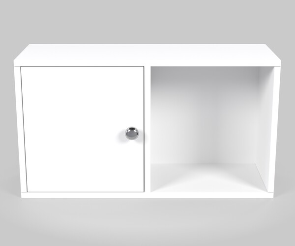 ArtStation Wall Shelf with Door Resources