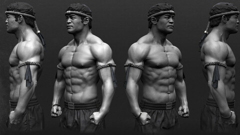 Thai Boxer - Anatomy Sculpt