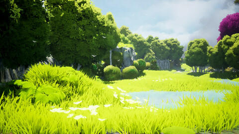 Stylized Temple - Unreal Engine 5 Scene