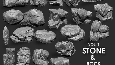 Stone & Rock IMM Brushes 21 in one Vol. 3