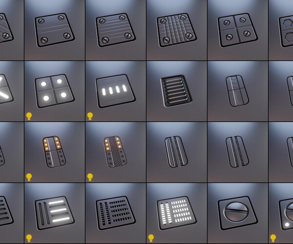 ArtStation Cube Decals Blender Decalmachine Game Assets