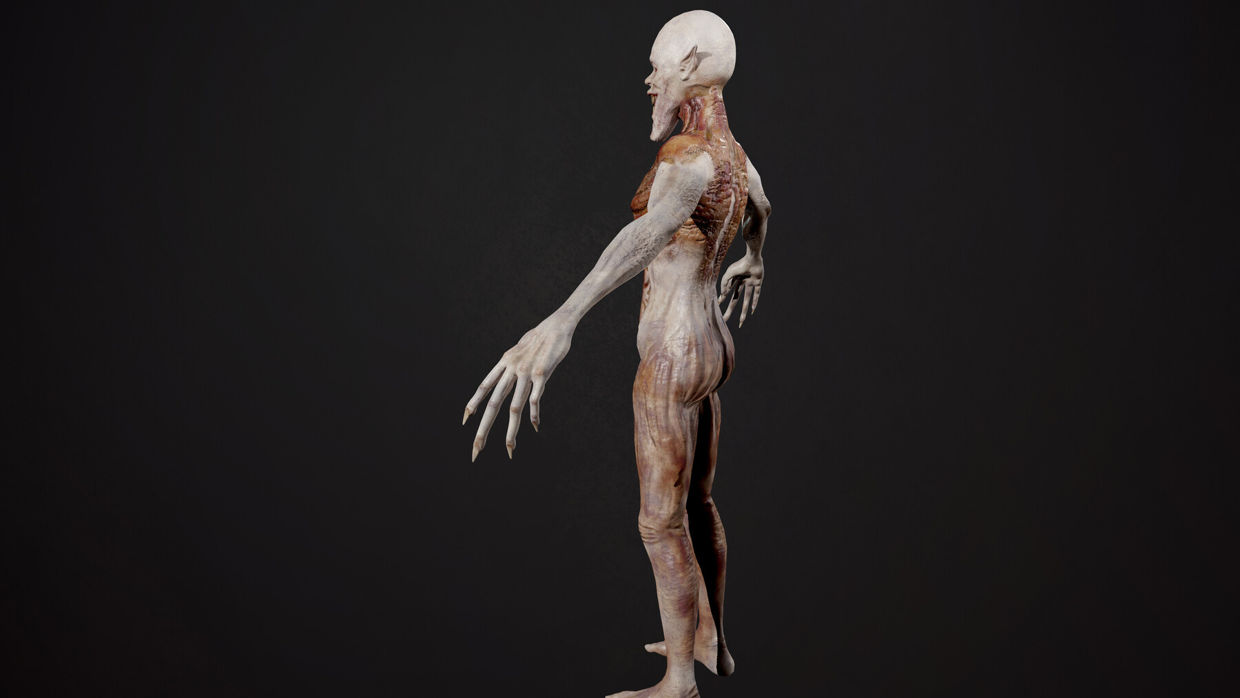 3D model Goul Zombie VR / AR / low-poly