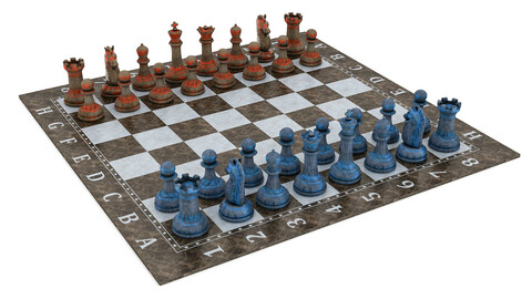 chess realistic 3D model