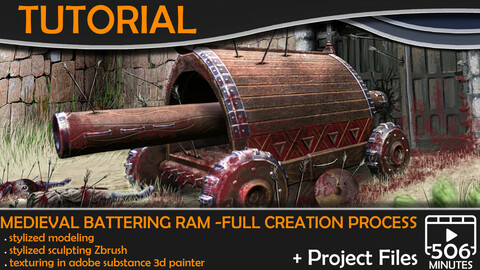 How to create a medieval battering ram - Full Creation Process