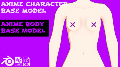 Anime Character Body Basemesh