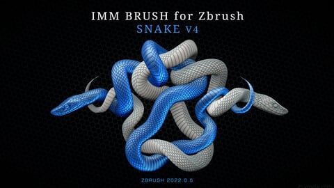 IMM Brush Snake V4 for Zbrush