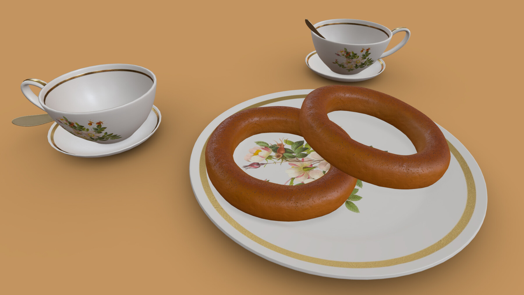 ArtStation Tea for two and two for tea... Game Assets