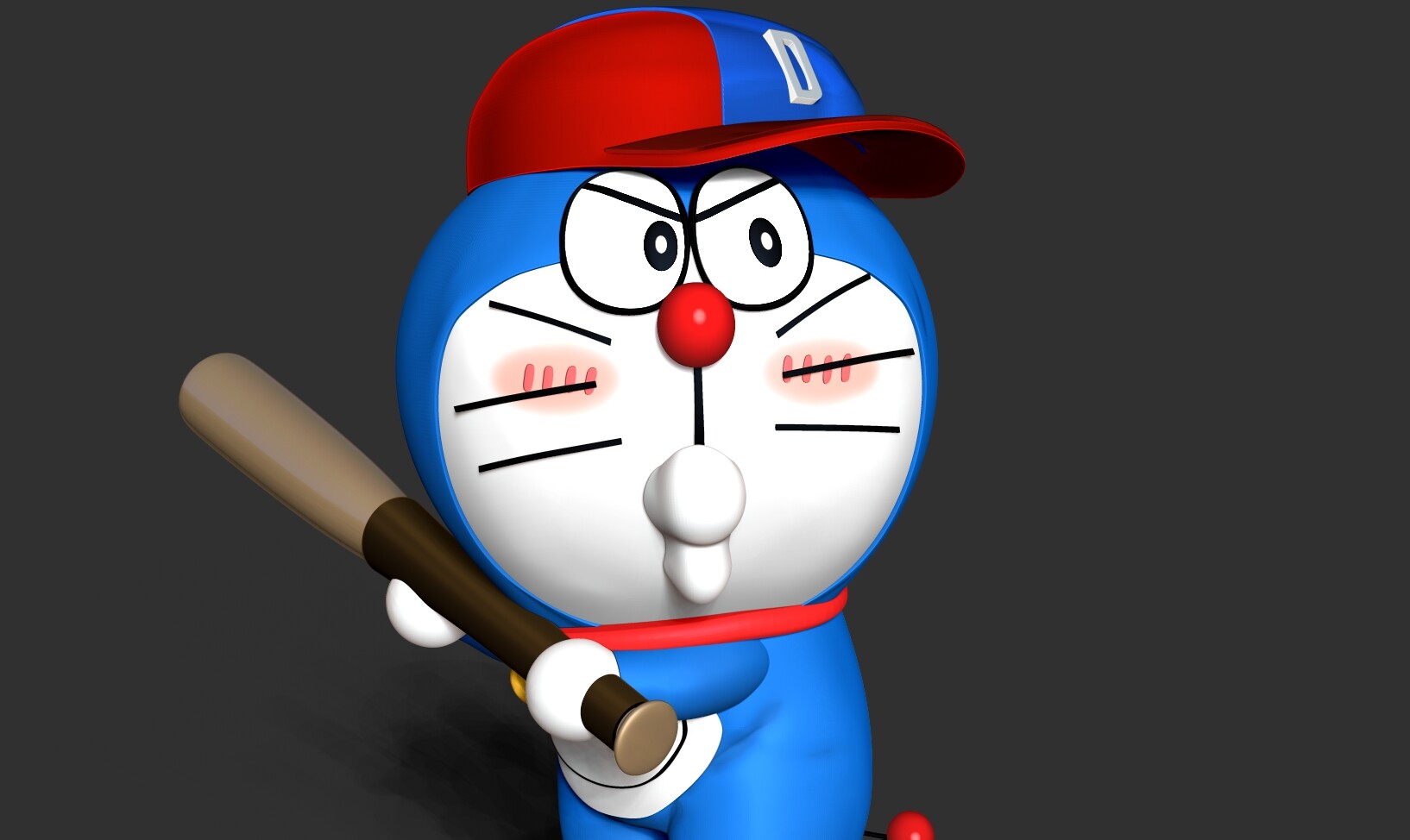 ArtStation Doraemon baseball player Resources