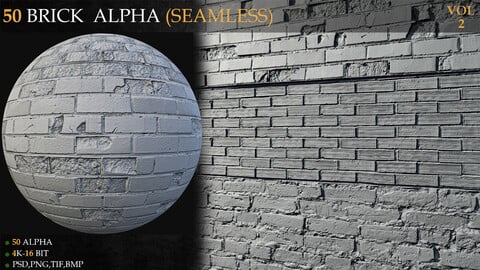50 Brick Alpha (seamless)-VOL 2