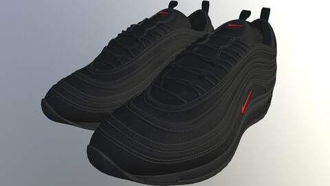 NIKE AIRMAX 97 SHOES low-poly PBR