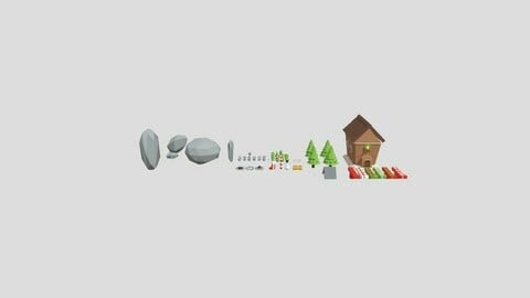 Low Poly Christmas pack