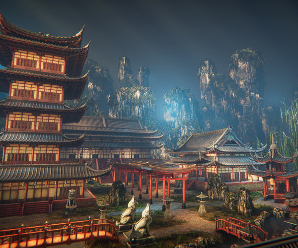 ArtStation - Asian architecture | Game Assets