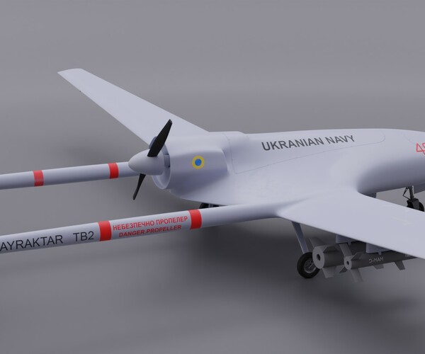 ArtStation - Bayraktar TB2 UCAV Drone | Game Assets