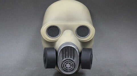Printable GasMask Mask 3D print model (STL)
