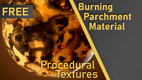 Burning Parchment Material