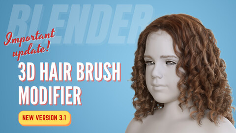 Blender Addon | 3D Hair Brush | VFX Grace
