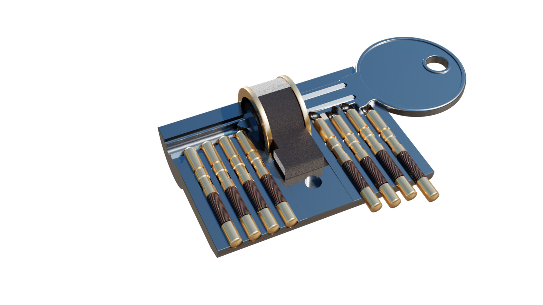 ArtStation CrossSection of Door Lock Resources