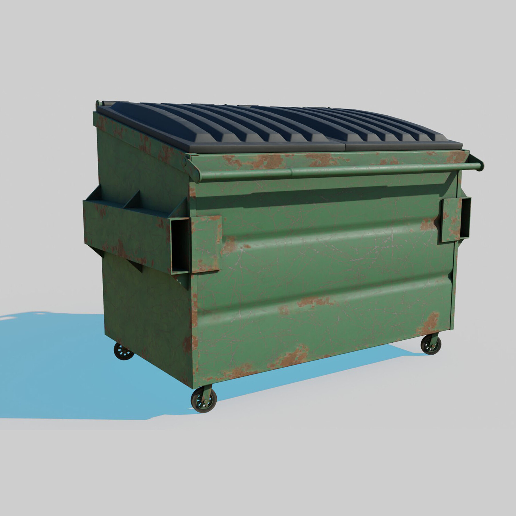 Large Garbage Container 3D model