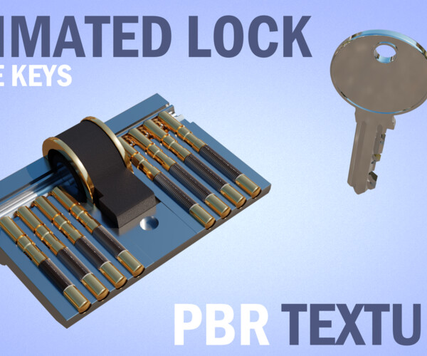 ArtStation CrossSection of Door Lock Resources
